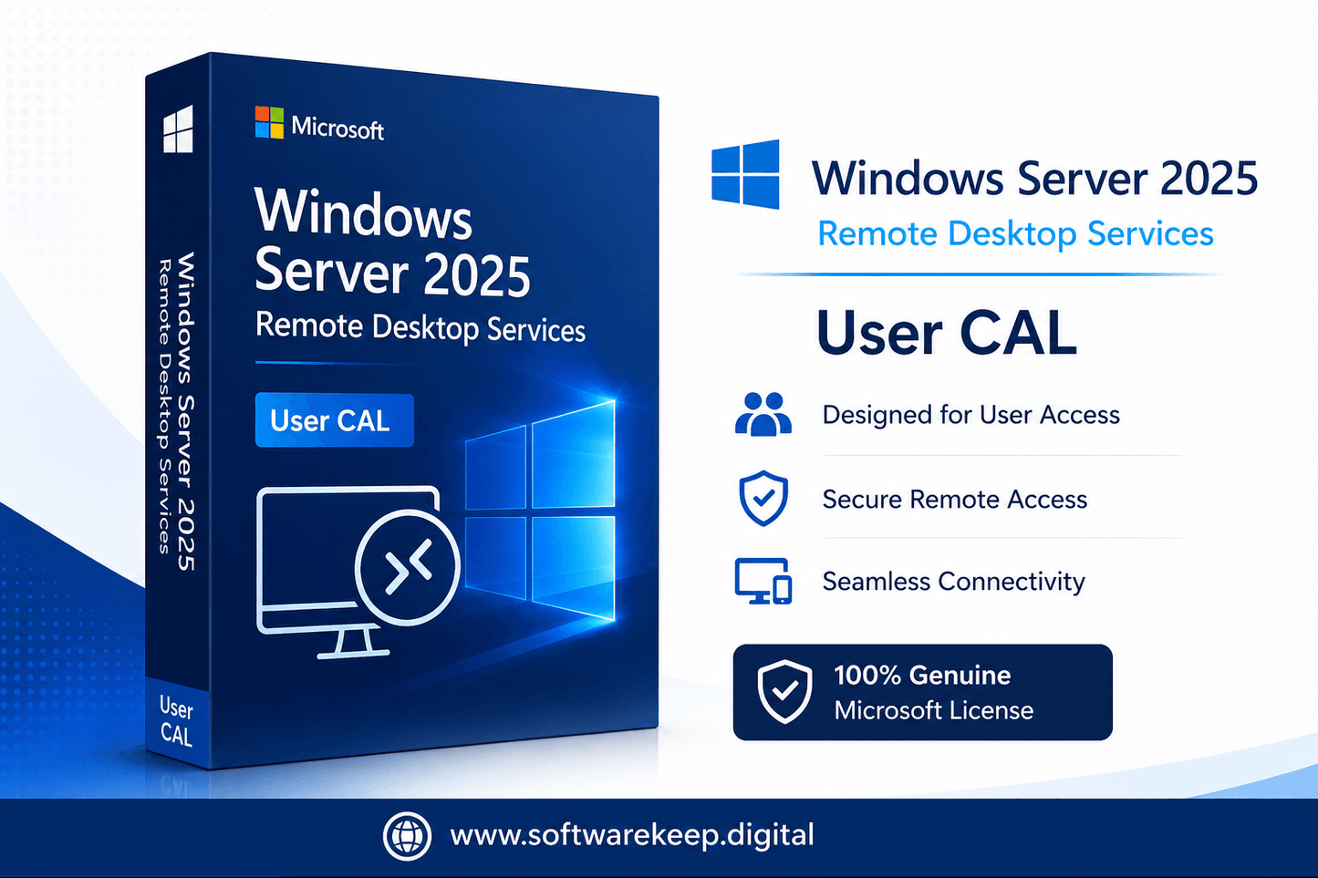 Windows Server 2025 Remote Desktop Services – 20 Device CAL | Instant Digital Delivery