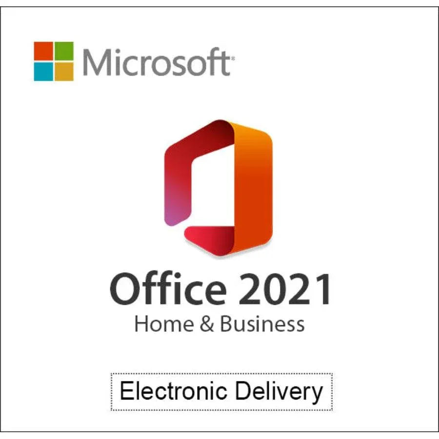 Microsoft Office 2021 Home and Business logo for electronic delivery version
