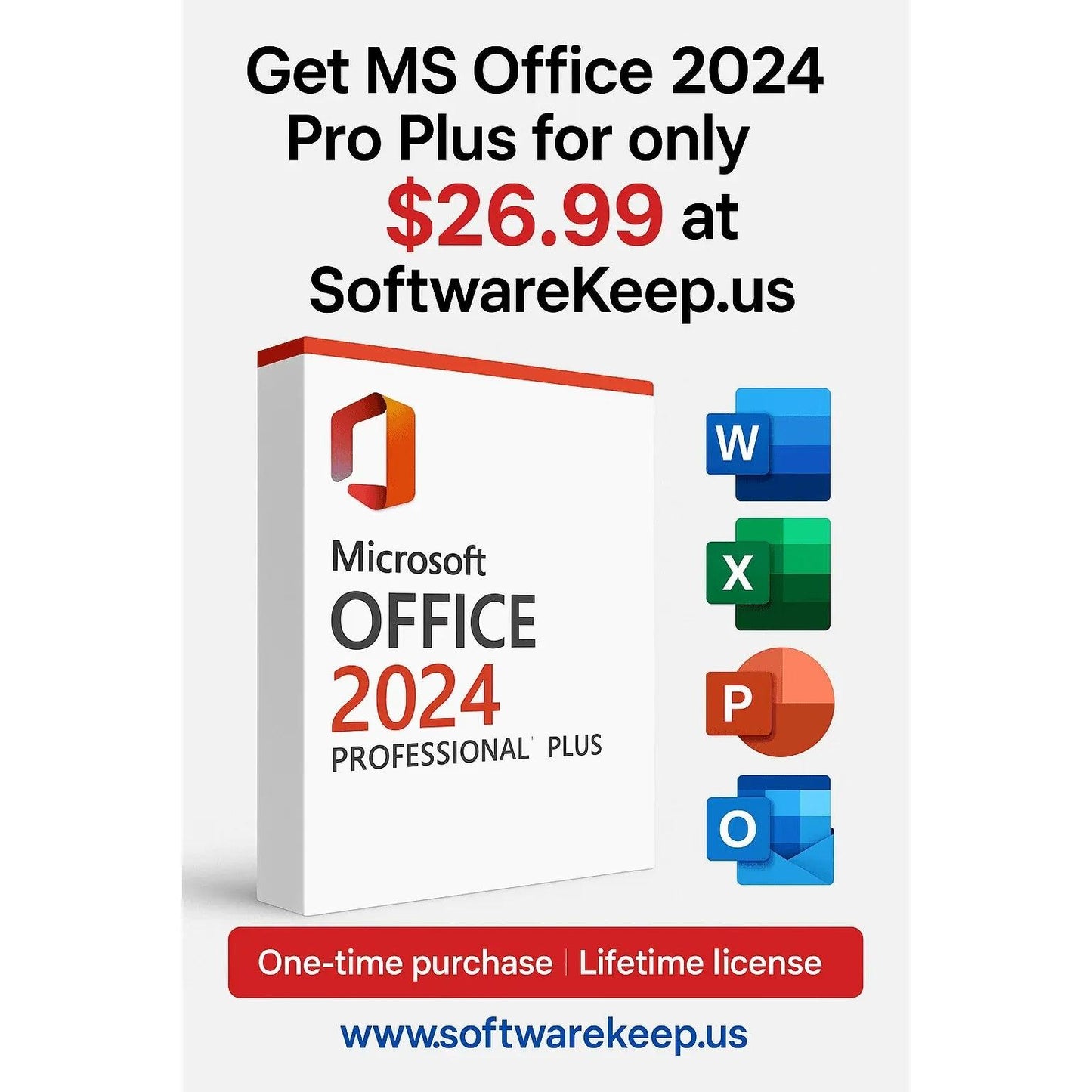 Microsoft Office 2024 Pro Plus (Digital License, Instant Download) - Softwarekeep