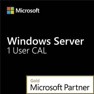 Windows Server 1 User CAL license from Microsoft with Gold Partner certification