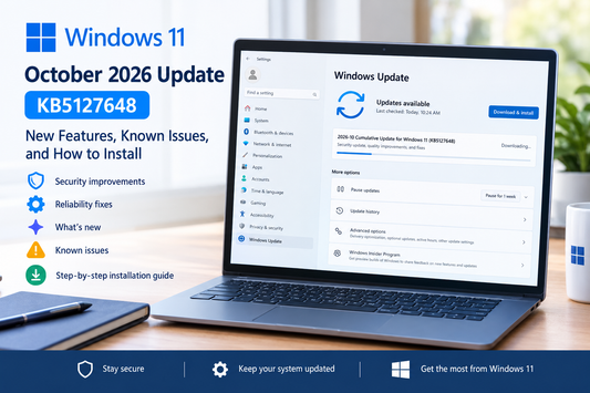Windows 11 October 2026 Update KB5127648: Fixes and Known Issues
