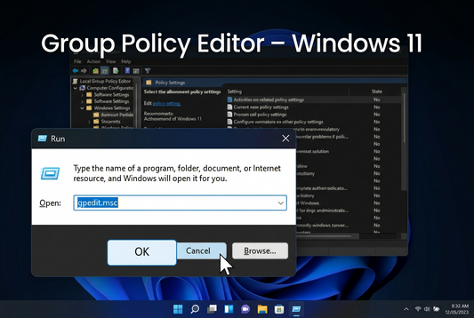 How to Open Group Policy Editor (gpedit.msc) in Windows 11