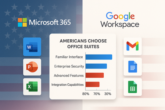 Microsoft 365 vs Google Workspace: Why Americans Choose Office Suite - Complete 2024 Analysis