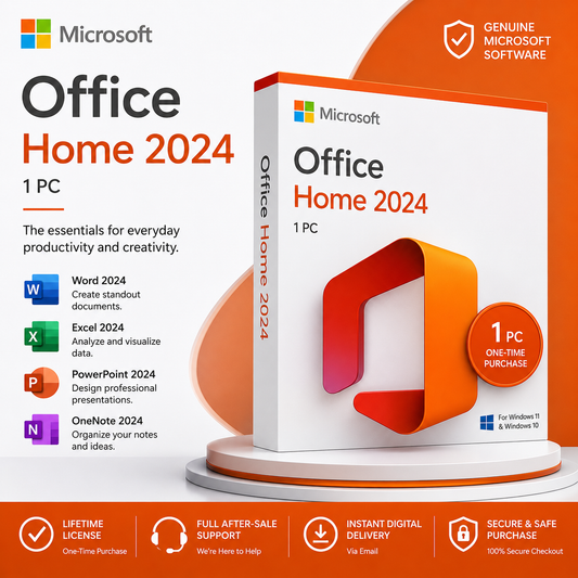 Microsoft Office Home 2024 – Lifetime License for 1 PC