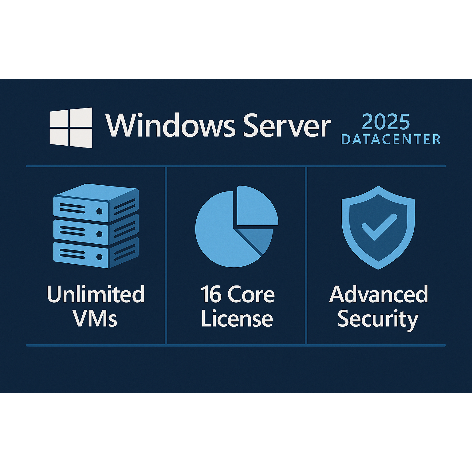 Blue Features Infographic