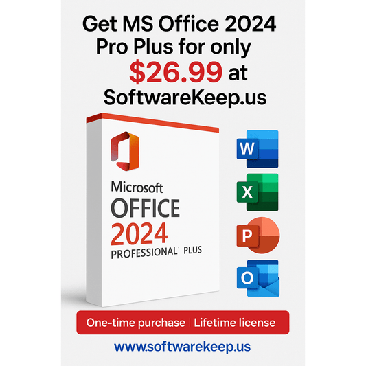 Microsoft Office 2024 Professional Plus License - Lifetime Access for Enhanced Productivity - Softwarekeep