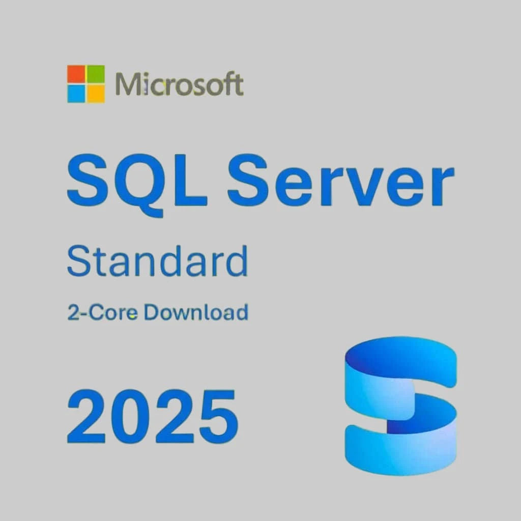 Microsoft SQL Server 2025 Standard Core license for 2-Core Download with logo