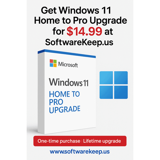 Windows 11 Pro Upgrade - Lifetime Home to Pro Upgrade - Softwarekeep Digital
