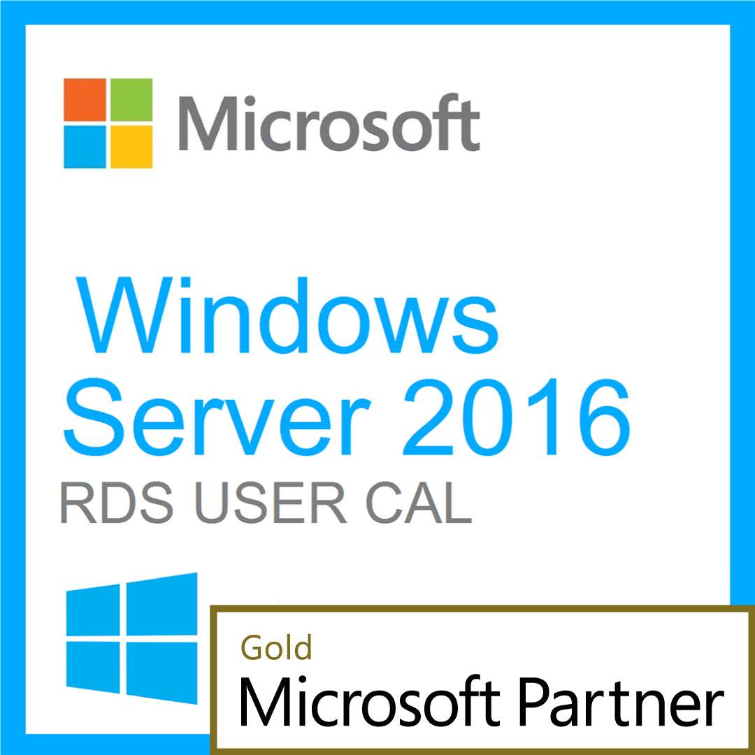 Microsoft Windows Server 2016 Remote Desktop 5 User CAL software package for secure remote access