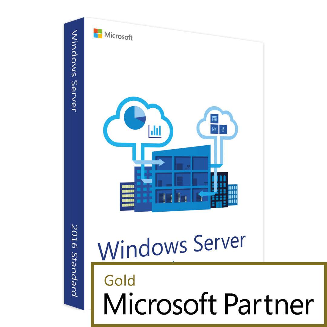 Windows Server 2016 Standard - 16 Core + 5 CALs - Softwarekeep Digital