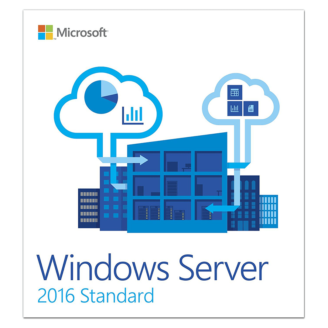 Microsoft Windows Server 2016 Standard 16 core license with cloud integration and performance features