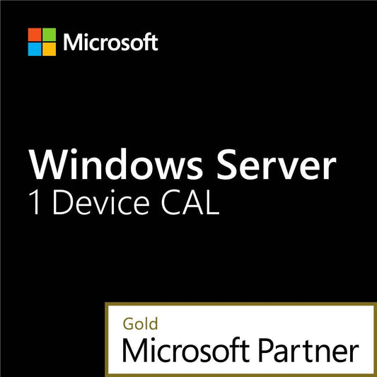 Windows Server 2022 1 Device CAL license from Microsoft with Gold Partner recognition