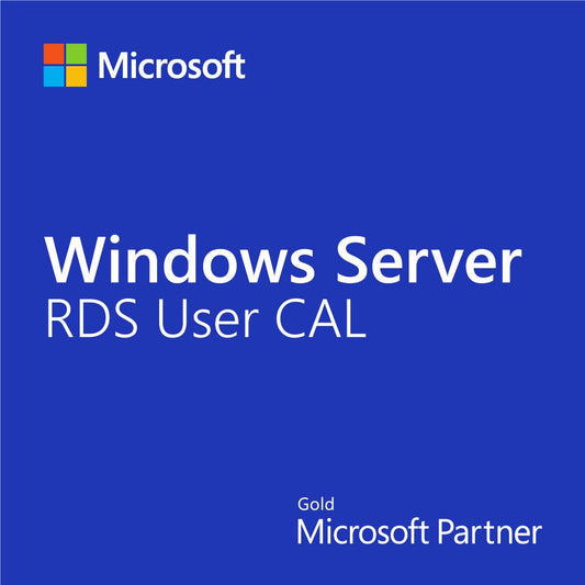 Microsoft Windows Server 2022 RDS 5 User CALs for remote desktop access with Gold Partner badge