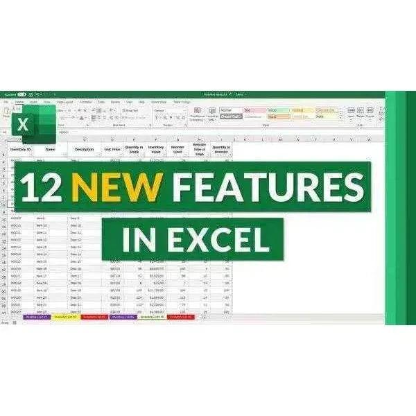 Microsoft Excel 2024 showcasing 12 new features with updated user interface for MS Microsoft Office