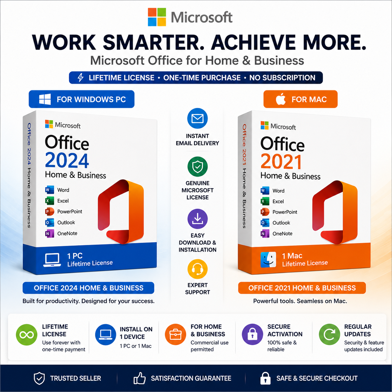 Cheap Microsoft Office 2024 PC & Mac Bundle | Lifetime License