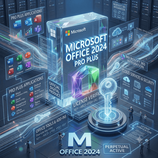 Microsoft Office 2024 Pro Plus – Digital License, Lifetime, 1 PC | Instant Download