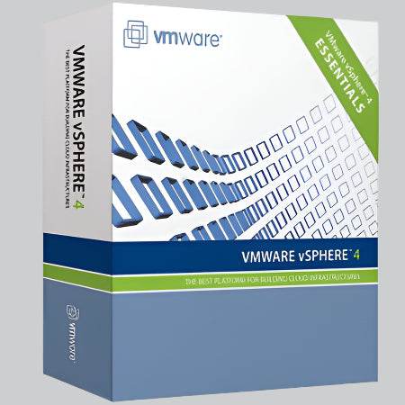 VMware vSphere Advanced Edition license box showcasing features for efficient cloud management