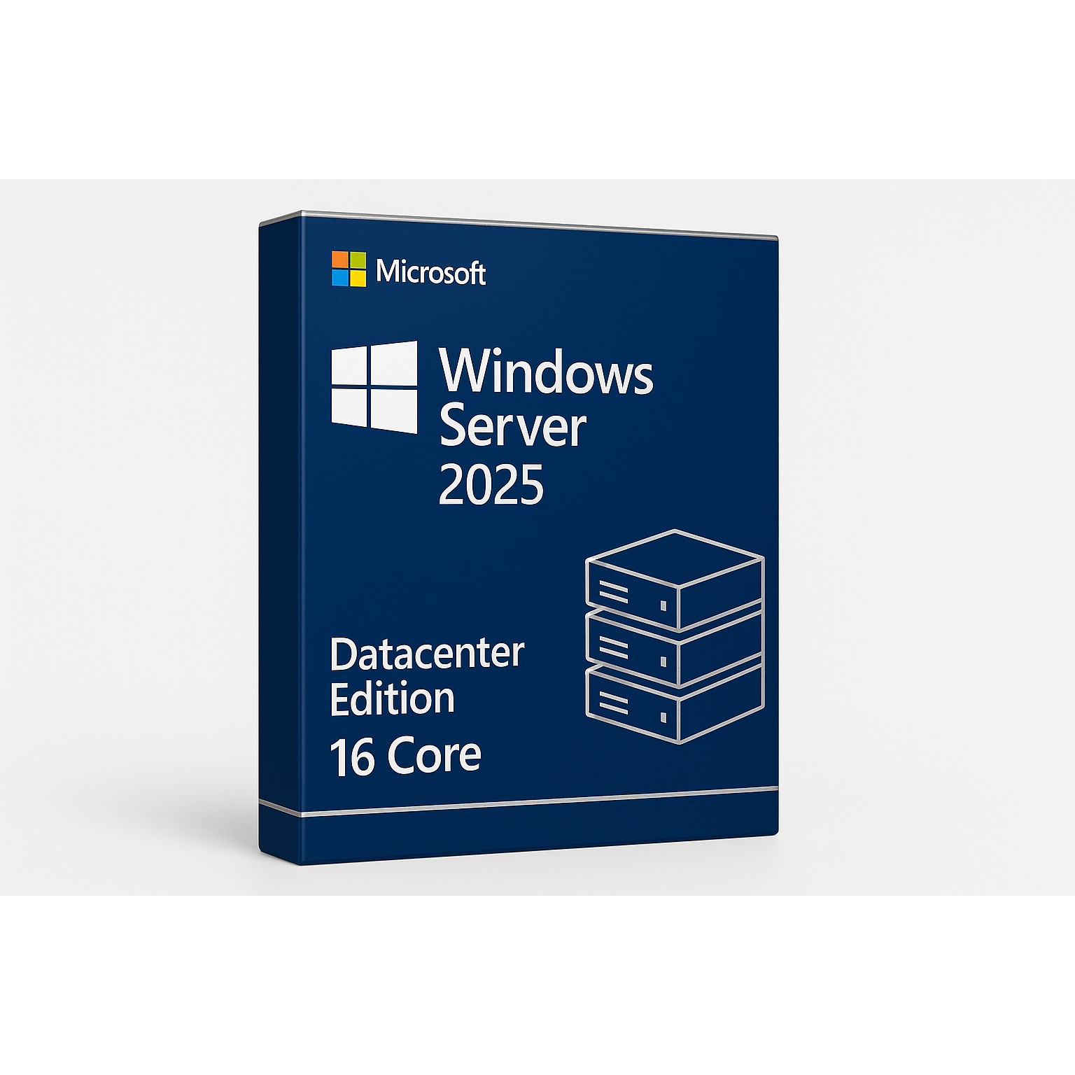 Windows Server 2025 Blue Product Box