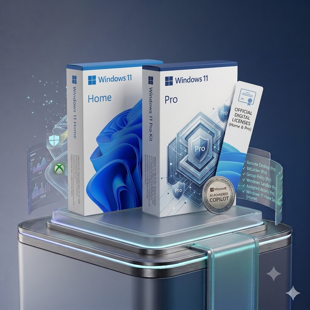 Microsoft Windows 11 Pro Upgrade – Home to Pro License
